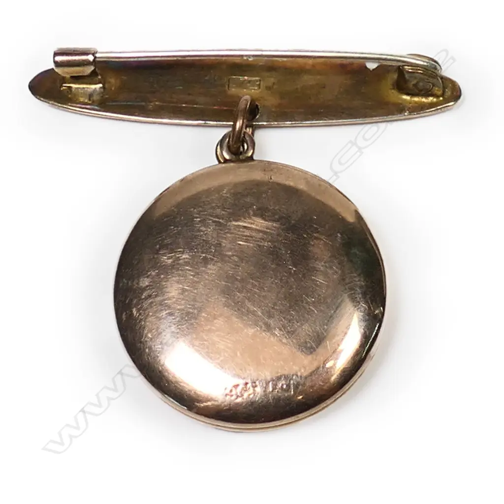 Frank Grady 9ct gold small locket, Image 1++